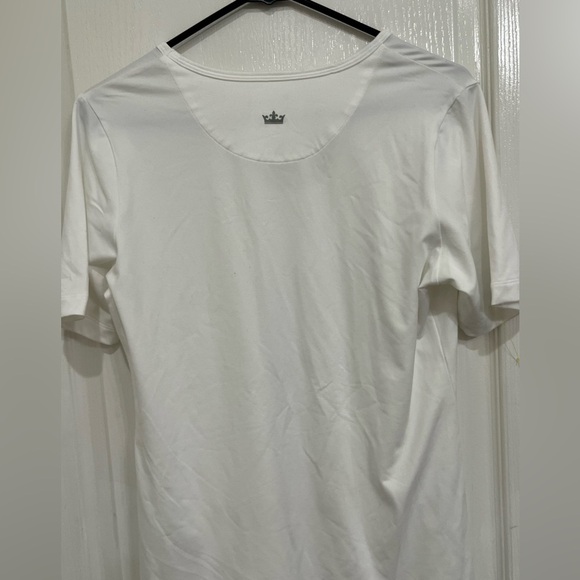 Peter Millar Womens poly Short Sleeve Shirt  Logo small white - Picture 4 of 4
